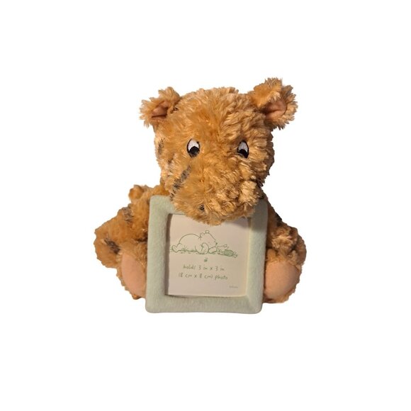 Vintage Disney Tigger Winnie the Pooh Plush Holding Fabric Photo Frame 2003 - Picture 1 of 8